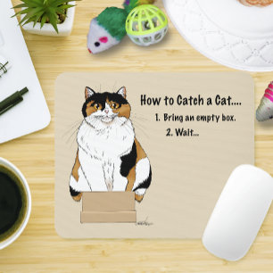 How to Catch a Cat Mouse Pad