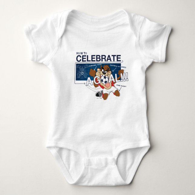 How to Celebrate a Goal With TAZ™ Baby Bodysuit (Front)