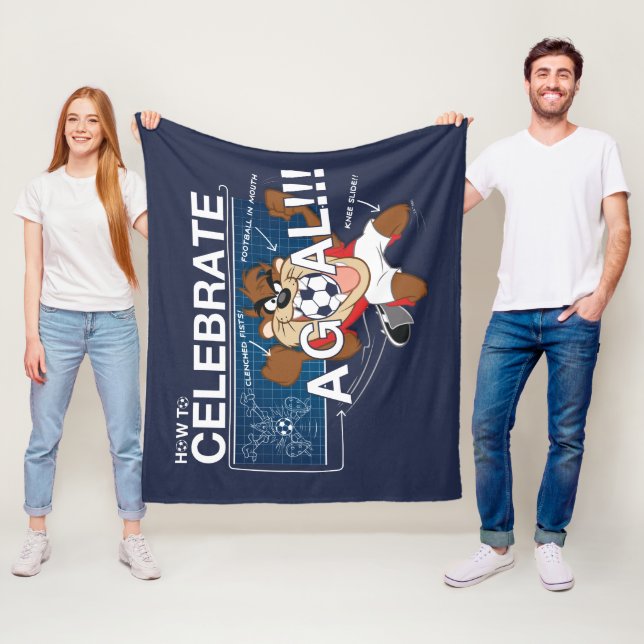 How to Celebrate a Goal With TAZ™ Fleece Blanket (In Situ)