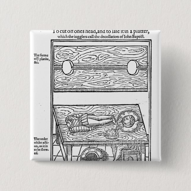 How to Cut Off One's Head 15 Cm Square Badge (Front)