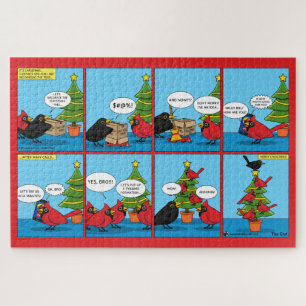 How to Decorate a Christmas Tree Comic Jigsaw Puzzle