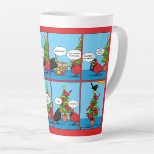 How to Decorate a Christmas Tree Comic Latte Mug