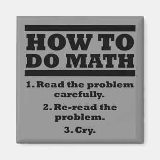 How To Do Math Funny Fridge Magnet Refirgerator