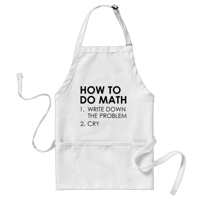 How To Do Math Standard Apron (Front)