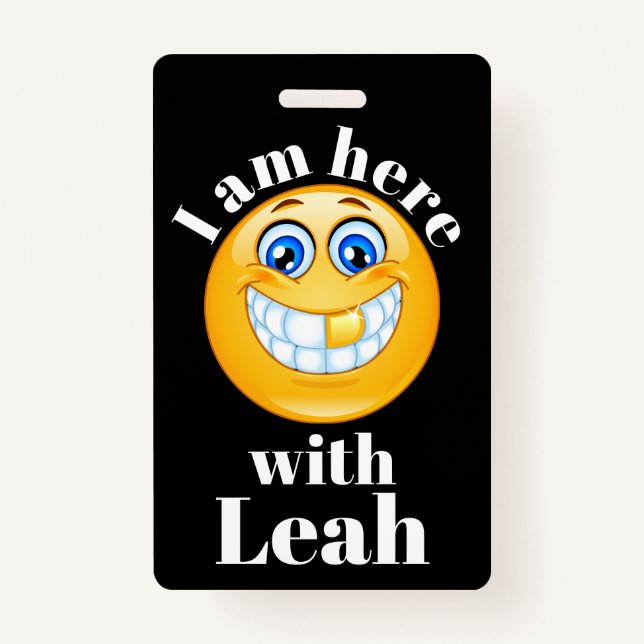 How to Embarrass Your Child Lanyard Badge ID Badge (Front)