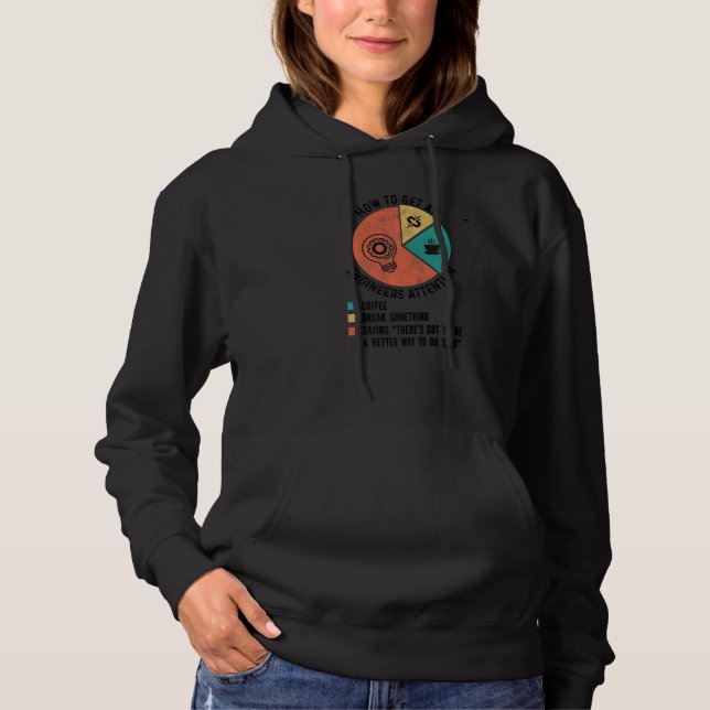 How To Get An Engineers Attention Funny Engineer E Hoodie (Front)