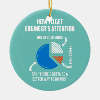 How To Get Engineer Attetion Mechanical Engineer  Ceramic Ornament