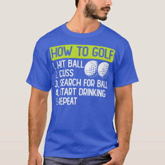 How To Golf T Shirt For Women Men 1