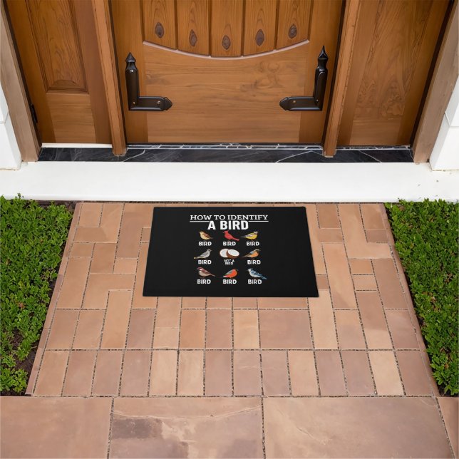 How To Identify A Bird Funny Bird Watching Doormat (Outdoor)