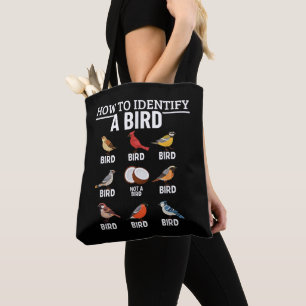 How To Identify A Bird Funny Bird Watching Tote Bag