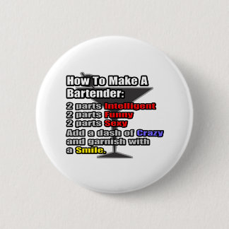 How to Make a Bartender 6 Cm Round Badge