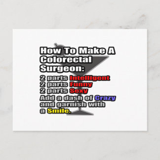 How To Make a Colourectal Surgeon Postcard