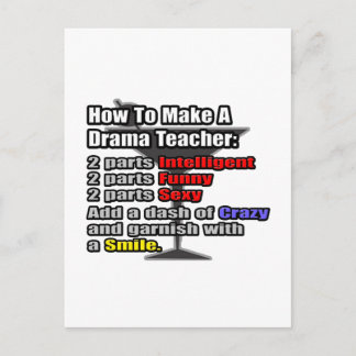 How To Make a Drama Teacher Postcard