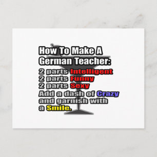 How To Make a German Teacher Postcard