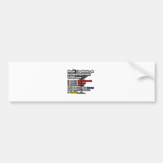 How To Make a Kindergarten Teacher Bumper Sticker