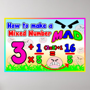 How to make a Mixed Number MAD = Anchor Chart