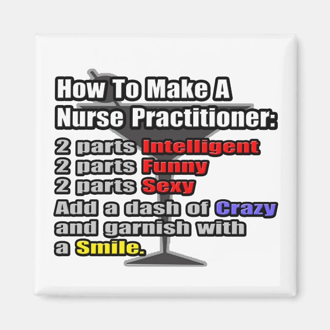 How To Make a Nurse Practitioner Magnet (Front)