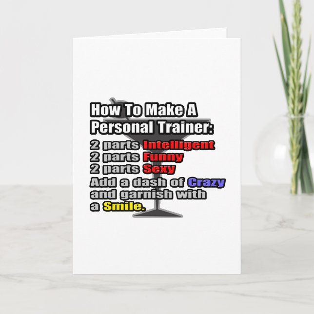 How To Make a Personal Trainer Card (Front)