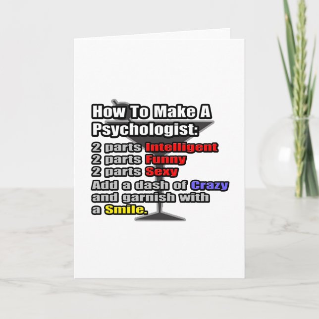How To Make a Psychologist Card (Front)