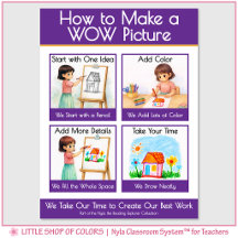 How to Make a WOW Picture Anchor Chart for Kids
