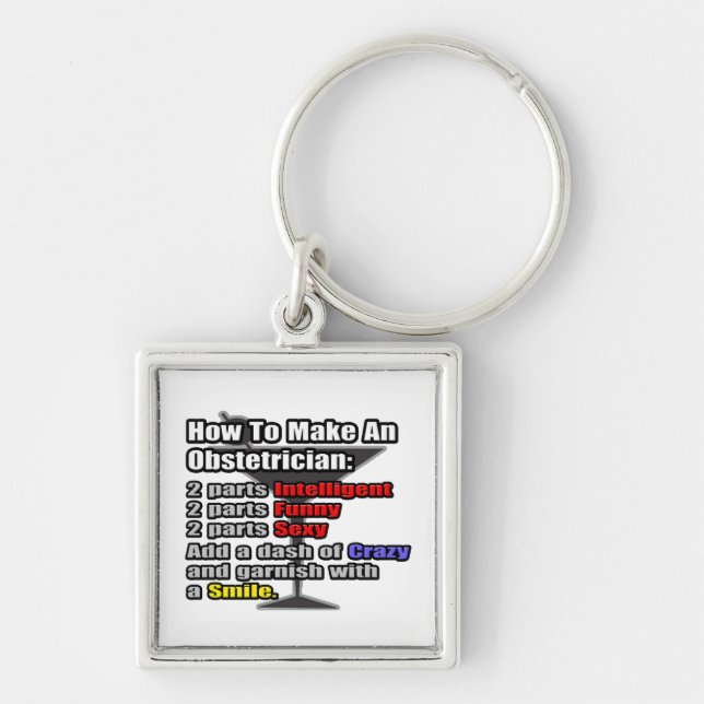 How To Make an Obstetrician Key Ring (Front)