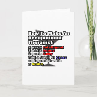How To Make an Occupational Therapist Card