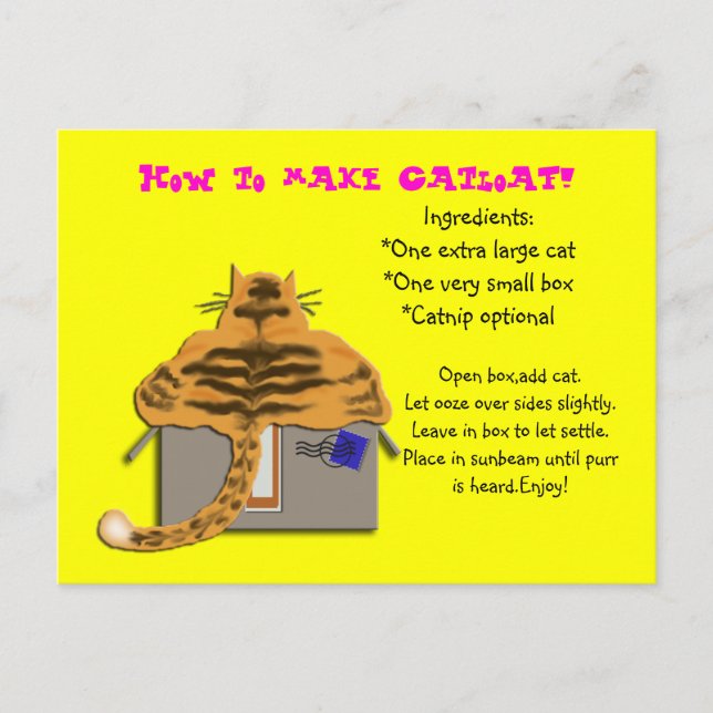 how to make catloaf postcard (Front)