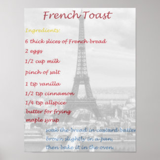 How To Make French Toast Copycat Recipe Poster