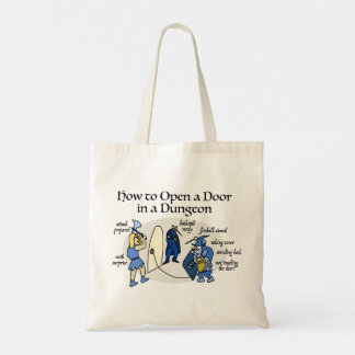 How to Open a Door in a Dungeon RPG Humour Tote Bag