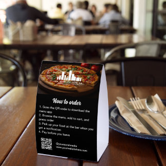 How to Order Restaurant App Menu Photo & QR Code