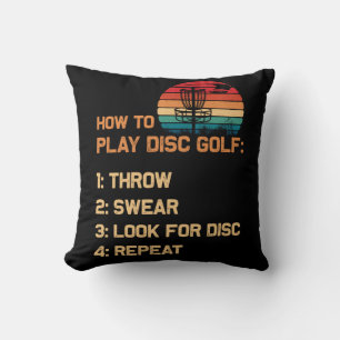 How To Play Disc Golf Disc Golf Golfing Player Cushion