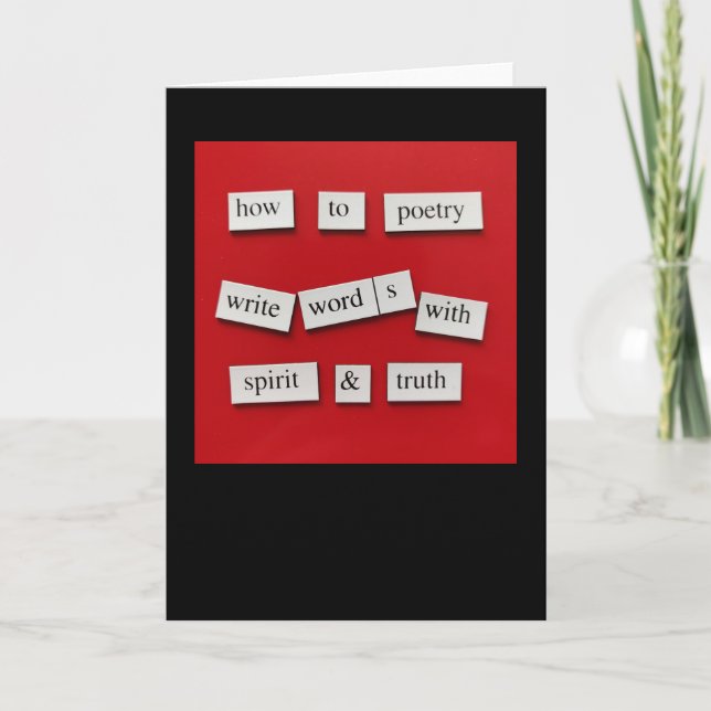 How To Poetry Card (Front)
