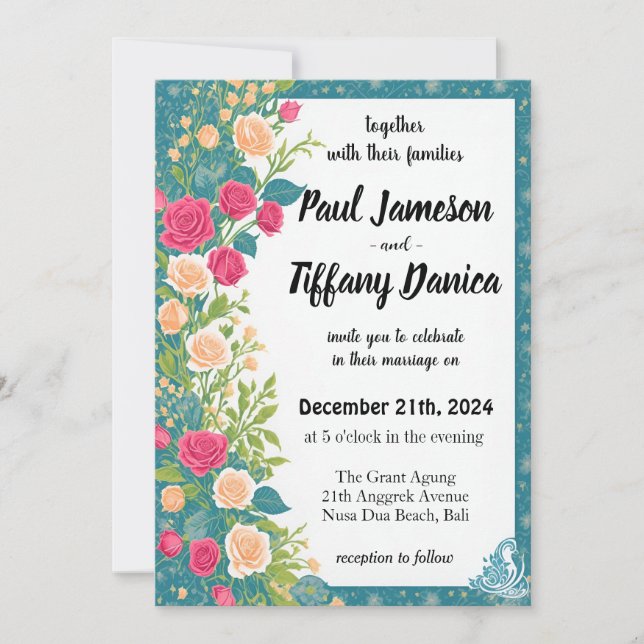 How to Prepare a Highly Successful Wedding -  Invitation (Front)