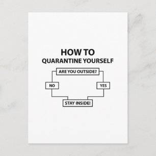 How To Quarantine Yourself Postcard