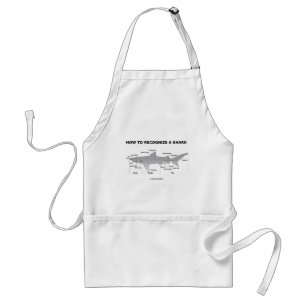 How To Recognise A Shark (Biology Humour) Standard Apron