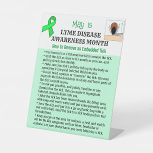 How to remove a Tick Educational Pedestal Sign