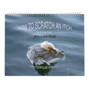 HOW TO SCRATCH AN ITCH by A. Grey Duck 2024 Calendar