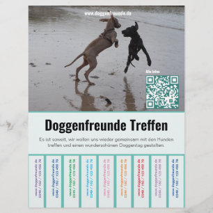 How to sell Dane puppies colored flyer