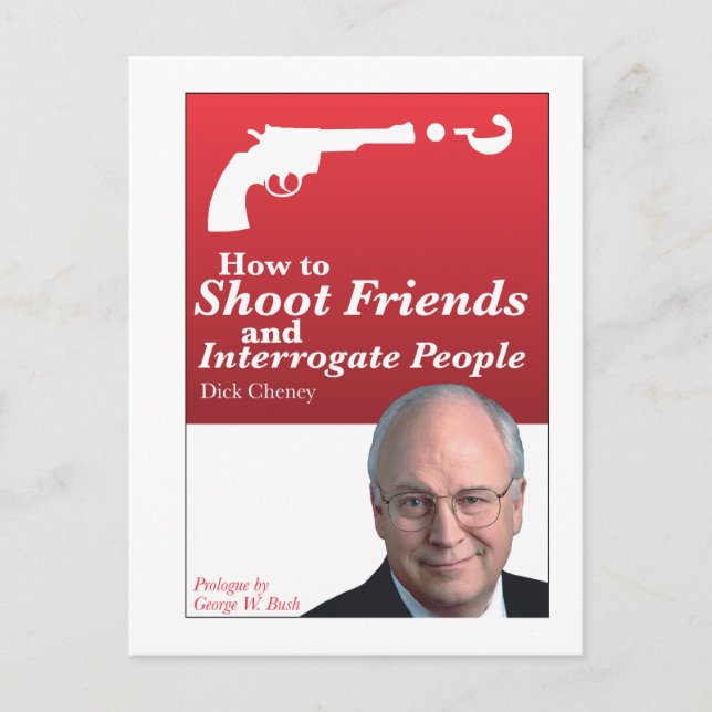 How to shoot friends and interrogate people. postcard (Front)