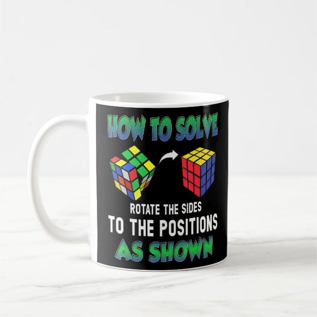 How To Solve Rotate The Sides  Puzzle Cube Cubing  Coffee Mug (Left)