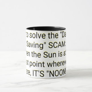How to solve the "Daylight Saving" SCAM Mug