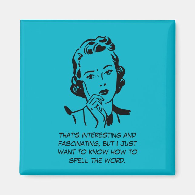 How to Spell the Word Court Reporting Quote Magnet (Front)