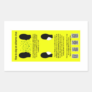 How to sptop and airborne virus paper stickers