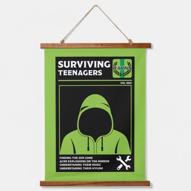 How To Survive Teenagers Hanging Tapestry (Front)