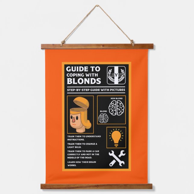 How To Understand Blonds Hanging Tapestry (Front)