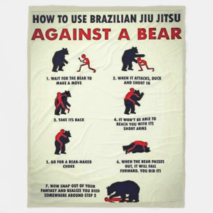 HOW TO USE JUDO AGANST A BEAR FLEECE BLANKET