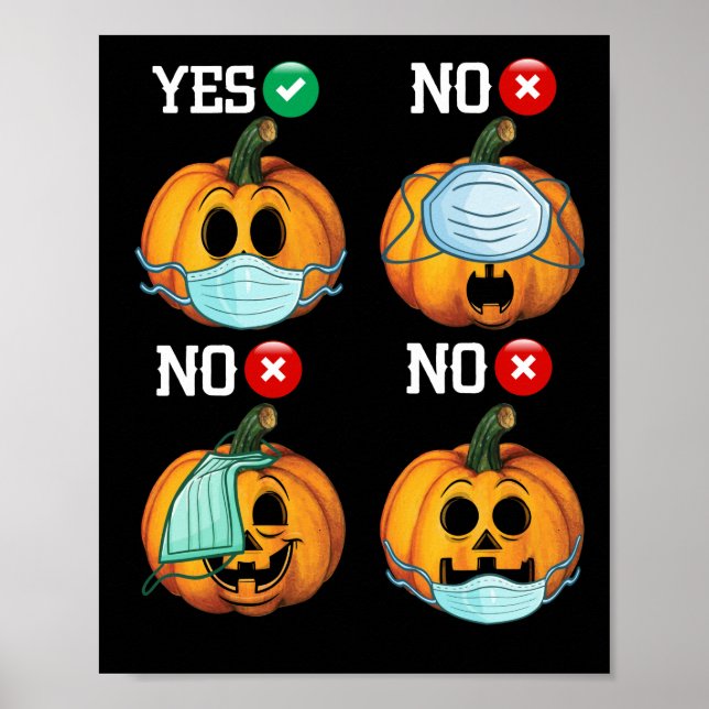 How to Wear a Mask Face Mask Humours Poster (Front)