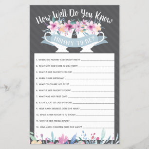 How Well Do You Know Mummy-To-Be Game Flyer