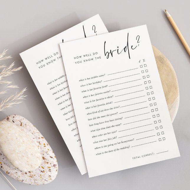 How Well Do You Know The Bride Bridal Shower Game (Creator Uploaded)