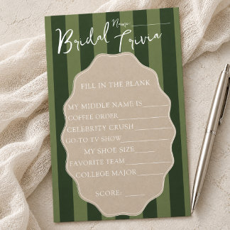 How Well Do You Know the Bride Trivia Game